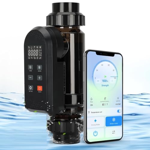 Pool Salt Water Chlorator, Salt Chlorinator, Salt Water Chlorination System for Swimming Pools, Built-in Wi-Fi & App Remote Control, Salt Water Pool Chlorinator with Smart Digital Panel 25g/h Pool Salt Water Chlorator, Salt Chlorinator, Salt Water Chlorination System for Swimming Pools, Built-in Wi-Fi & App Remote Control, Salt Water Pool Chlorinator with Smart Digital Panel 25g/h von WhFKLca
