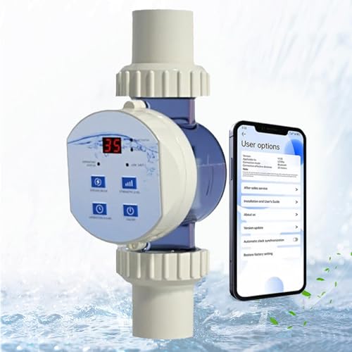 Salt Chlorine Generator, Salt Cell Chlorine Generator for Above-Ground Pools, Saltwater Chlorinator System for Swimming SPA, Built-in Wi-Fi & App Remote Control, Automatic Cleaning Function 5g/h Salt Chlorine Generator, Salt Cell Chlorine Generator for Above-Ground Pools, Saltwater Chlorinator System for Swimming SPA, Built-in Wi-Fi & App Remote Control, Automatic Cleaning Function 5g/h von WhFKLca