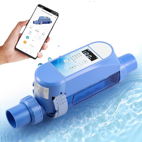 Salt Chlorine Generator - App Control, Self-Cleaning Saltwater Pool Chlorinator System, Automatic Self Adapting Pool Salt Pool Chlorine Generator, Built-in Wi-Fi, with Smart Digital Panel 4g/h Salt Chlorine Generator - App Control, Self-Cleaning Saltwater Pool Chlorinator System, Automatic Self Adapting Pool Salt Pool Chlorine Generator, Built-in Wi-Fi, with Smart Digital Panel 4g/h von WhFKLca