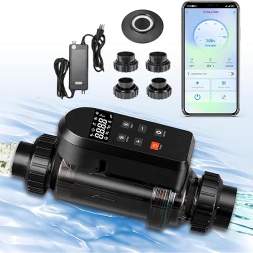 Smart Salt Chlorinator, Salt Chlorine Generator, Salt Water Chlorination System for Swimming Pools, Built-in Wi-Fi & App Remote Control, Salt Water Pool Chlorinator with Smart Digital Panel 40g/h Smart Salt Chlorinator, Salt Chlorine Generator, Salt Water Chlorination System for Swimming Pools, Built-in Wi-Fi & App Remote Control, Salt Water Pool Chlorinator with Smart Digital Panel 40g/h von WhFKLca