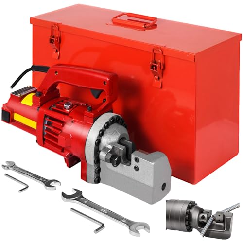 WhFKLca 1300W Electric Hydraulic Rebar Cutter,Steel Bar Cutting Machine,Cutting Speed 3-3.5s Cutting up to 4-20mm Rebar, Portable Rebar Cutting Machine Fast Easy Cutting Rebar Steel Bar Steel Rod,Red von WhFKLca