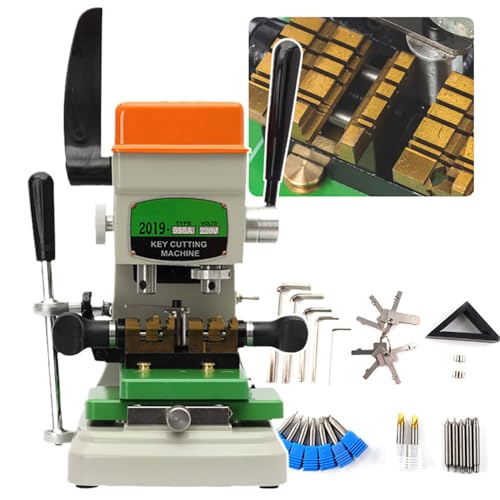 WhFKLca 998A Vertical Key Milling Machine, Key Cutting Machine, Multifunctional Fixture (Flat and Vertical Milling Machine), Double Poles Key Copy Machine for Door and Car Lock Key Locksmith Tools von WhFKLca