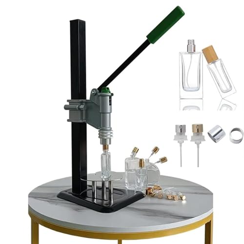 WhFKLca Manual Perfume Capper, 13-15MM Perfume Spray Bottle Crimping Machine with Height Adjustable, Manual Perfume Capping Machine, for Perfume Bottle, Essential Oil Bottle, Spray Bottle,13mm von WhFKLca