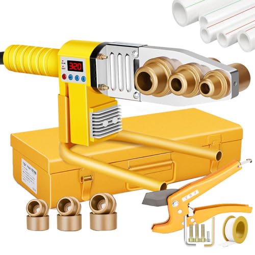WhFKLca Sleeve Welding Machine with Iron Case, Welding Machine for Plastic Pipes, Digital Display PE/PB/PPR Pipe Fusion Welder, 0-320℃ Adjustable + Double Heat Dissipation, Anti-Scalding Line,#32 WhFKLca Sleeve Welding Machine with Iron Case, Welding Machine for Plastic Pipes, Digital Display PE/PB/PPR Pipe Fusion Welder, 0-320℃ Adjustable + Double Heat Dissipation, Anti-Scalding Line,#32 von WhFKLca