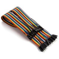 JUMPER-KABEL (40 x DRAHTBRÜCKEN-STECKER, 40 x DRAHTBRÜCKEN-BUCHSE) 15 cm von Whadda