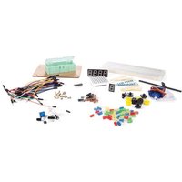 Whadda Arduino® Elektronikkomponenten-Set, kompletter Bausatz mit Breadboard, LEDs, Servomotor, 7-Segment- und Matrixanzeigen, Sensoren, Widerständen von Whadda