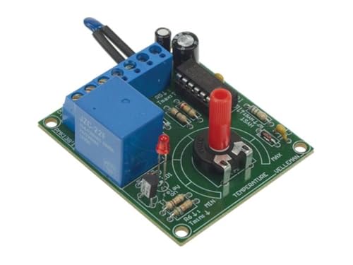 Whadda Lötbausatz, DIY, Thermostat für allgemeine Verwendung, Ausgangsrelais mit LED, NTC-Temperatursensor von Whadda