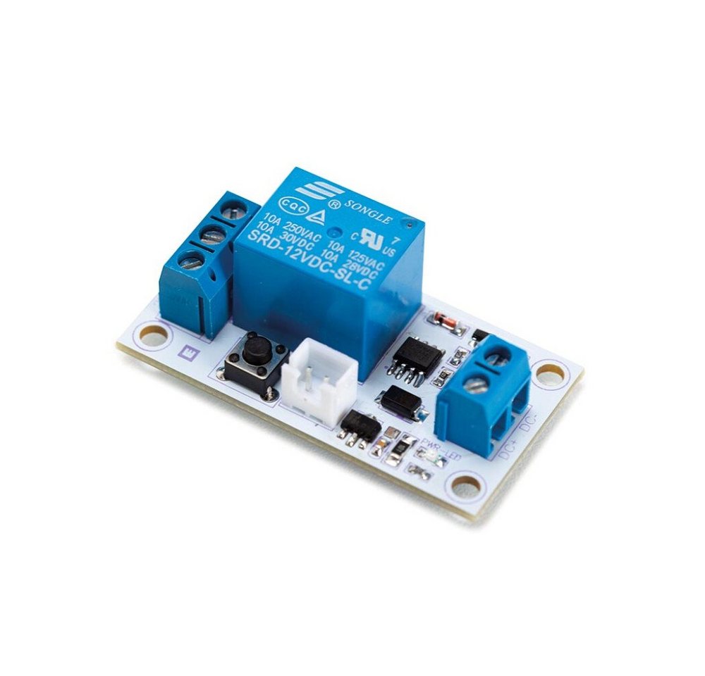 Whadda Relais-Modul BISTABILES RELAISMODUL MIT TOUCH-SCHALTER - 1 KANAL - 12 V, (1-St) von Whadda