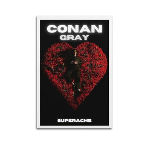 Conan graues Leinwand-Poster, Raumdekoration, ästhetisches Poster, künstlerisches Poster für Schlafzimmer, Wohnzimmer, Wände, 20 x 30 cm, ungerahmt von Whak