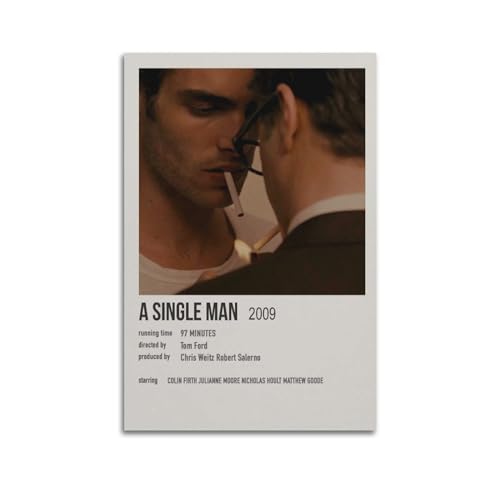 Leinwandposter "A Single Man", Raumdekoration, Poster für Schlafzimmer, Wohnzimmer, Wände, 50 x 75 cm, ungerahmt von Whak