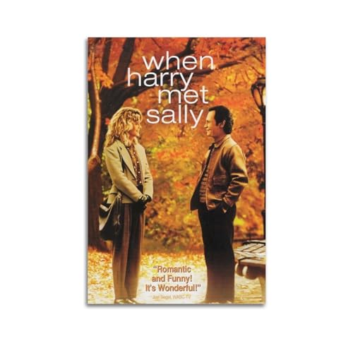 Leinwandposter "When Harry Met Sally", Raumdekoration, Poster für Schlafzimmer, Wohnzimmer, Wände, 30 x 45 cm, ungerahmt von Whak