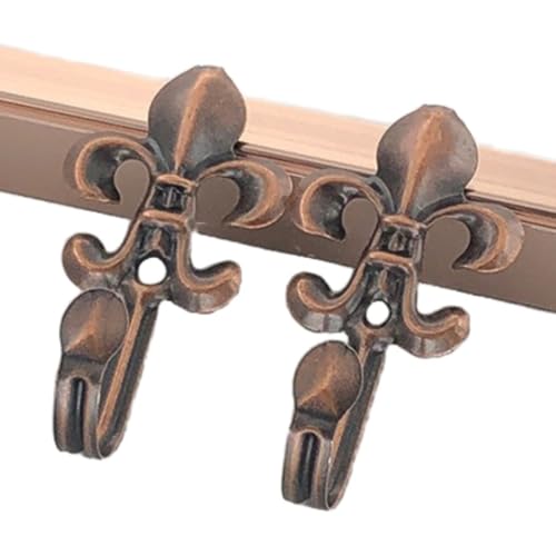 4 Stück Metall Raffhalter für Vorhänge,Vintage Vorhang-Halterungen Wandmontierte,Gardinenhalter Raffhaken Dekorativer Wandbefestigung Vorhang Holdbacks für Wohnzimmer Esszimmer Cafés Büros,Rotbronze 4 Stück Metall Raffhalter für Vorhänge,Vintage Vorhang-Halterungen Wandmontierte,Gardinenhalter Raffhaken Dekorativer Wandbefestigung Vorhang Holdbacks für Wohnzimmer Esszimmer Cafés Büros,Rotbronze von Whakano