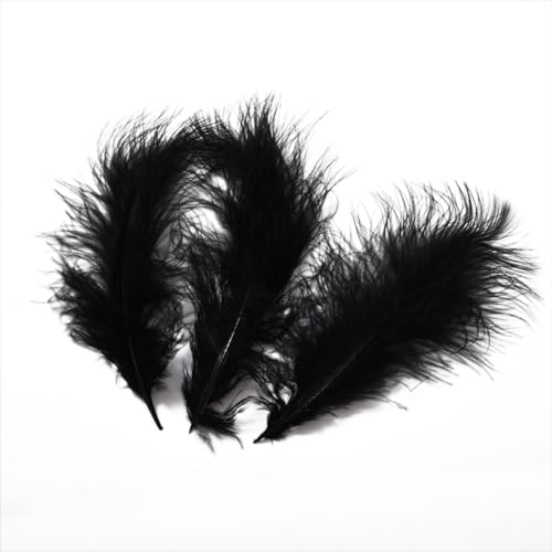Whakano 100 Stück Feder Handwerk,Flaumfedern Federn Schmuckfedern Vogelfedern Bastelfedern Natur,für DIY Basteln Dekoration,Ostern,Weihnachten Dekofigur,Hochzeit,Traumfänger,Schwarz,10 bis 15 cm Whakano 100 Stück Feder Handwerk,Flaumfedern Federn Schmuckfedern Vogelfedern Bastelfedern Natur,für DIY Basteln Dekoration,Ostern,Weihnachten Dekofigur,Hochzeit,Traumfänger,Schwarz,10 bis 15 cm von Whakano