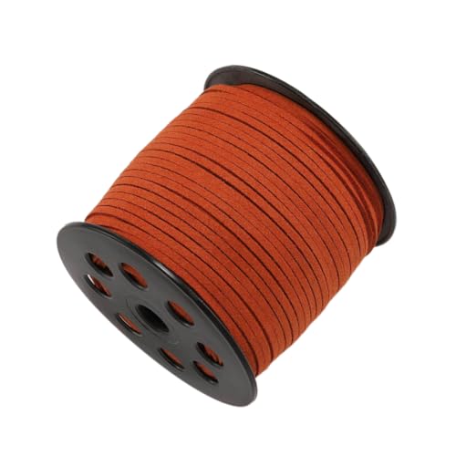 Whakano 4 Stück 10 M x 2,5mm Lederschnur Lederband Faux Wildleder Schnur,Klassik Basteln Lederschnüre DIY Band für Armbänder,für Schmuckherstellung DIY Handwerk Halsketten,Geschenkverpackung,Orange Whakano 4 Stück 10 M x 2,5mm Lederschnur Lederband Faux Wildleder Schnur,Klassik Basteln Lederschnüre DIY Band für Armbänder,für Schmuckherstellung DIY Handwerk Halsketten,Geschenkverpackung,Orange von Whakano