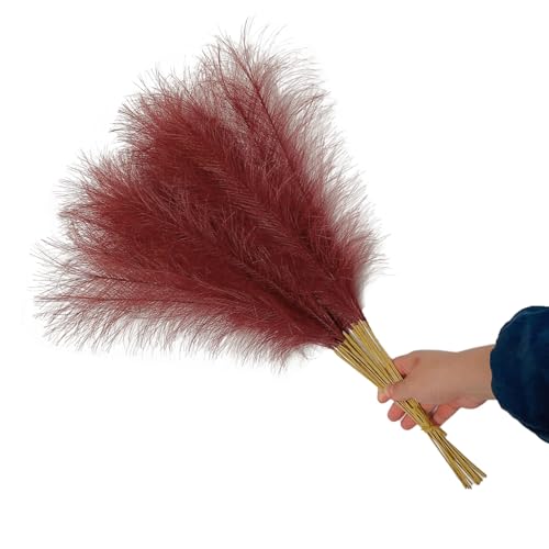 Whakano 40 Stück Boho Künstliches Pampasgras,Künstliche Pflanzen,Pampasgras Deko,für Schlafzimmer Deko,Wohnzimmer,Hochzeitsdekoration,Party,Tischdeko,Fotografieren Schießen,Rotwein Whakano 40 Stück Boho Künstliches Pampasgras,Künstliche Pflanzen,Pampasgras Deko,für Schlafzimmer Deko,Wohnzimmer,Hochzeitsdekoration,Party,Tischdeko,Fotografieren Schießen,Rotwein von Whakano