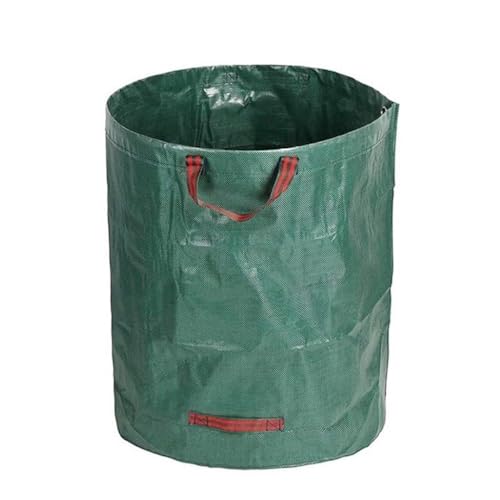 Whakano Gartensack Laubsack mit Griffe,Stabil & Faltbar Gartenabfallsack,selbststehend Gartensäcke,Grün Abfallsack,Rasenschnitt für Gartenabfälle Gras Grünschnitt Laubabfall,160L 60x60cm von Whakano