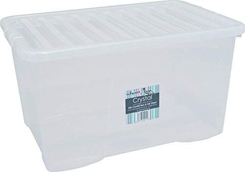 Wham 14025"Crystal Box mit Deckel - 60 Liter - 60 x 40 x 33 cm - transparent von Wham