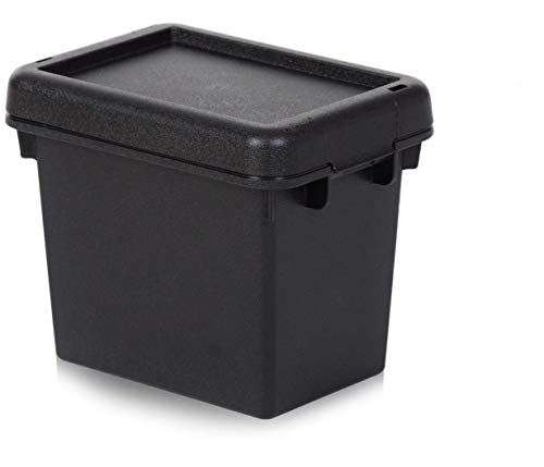 Wham 3 x Bam Heavy Duty Recycling Box - 2,3 Liter mit Deckel - 19,50 x 14 x 16 cm - schwarz von Wham