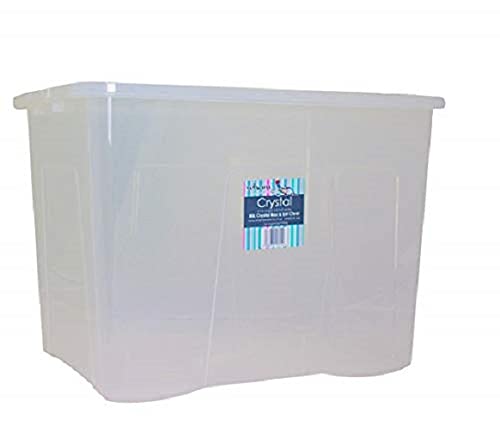 Wham "Crystal Box ohne Deckel - 80 Liter - 60 x 40 x 42 cm - Transparent von Wham