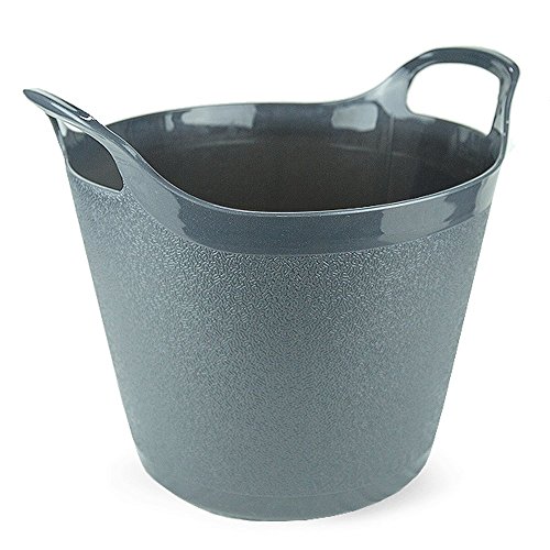 Wham Flexi Tub Flexibler Langlebiger Container Mülleimer Eimer 8 Liter Graphit von Wham
