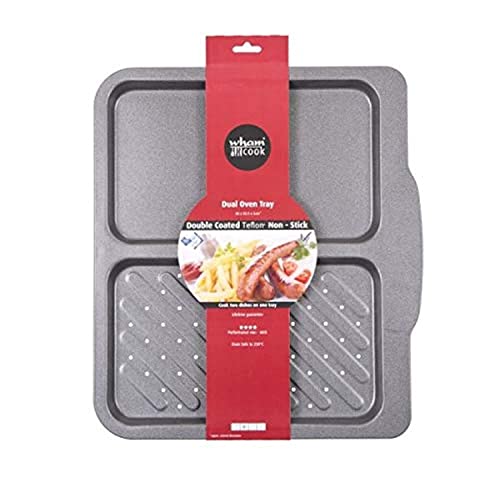Wham Teflon Mehrzwck Blech, Stahl, Graphit, 40 x 35,5 x 2 cm von Wham