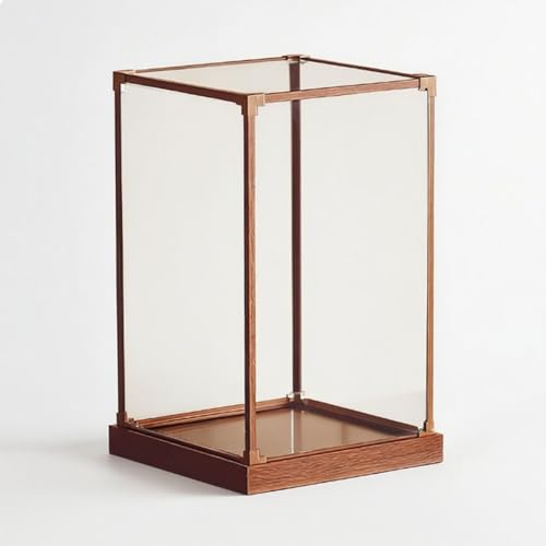 Acryl Vitrine Schmale Acrylvitrine für Sammlerstücke, Große, Hohe, Transparente Kunststoffboxen, Staubdicht, Transparente Aufbewahrungsbehälter für Vitrinen(20x20x20cm(8x8x8in)) von WhamtL
