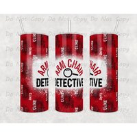 Arm Chair Detektiv - Custom True Crime Tumbler, 20Oz Oder 30Oz Becher, Slay Thirst & Mysteries in Style von WhatASaltyMug