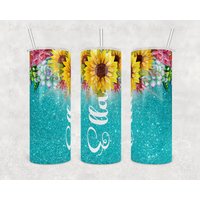 Benutzerdefinierte Tumbler Personalisierte Sonnenblume | 20Oz Oder 30Oz Becher Sukkulenten von WhatASaltyMug