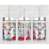 Einmachglas Becher Mit Attitude Drehen Sie Meinen Psycho Nicht Um, Perfekt Zum Nippen Ihrer Kreativen Kreationen, Lustiges Geschenk Für Handwerker von WhatASaltyMug
