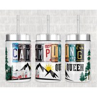 Individueller Becher - Camping Queen 17 Unzen Einmachglas Zum Ausschlürfen Von Gebräuen Und Erzählen Geschichten, Das Perfekte Geschenk Für von WhatASaltyMug