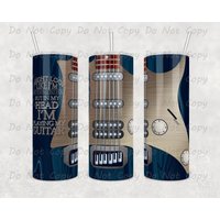 Personalisierter Gitarrenbecher Musiker's Daydream Cup - 20 Unzen/30 Edelstahl-Reisebecher von WhatASaltyMug