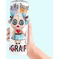 "Custom Tumbler 20Oz Oder 30Oz - "Don't Flip My Psycho Switch, I'm A Crafter" Perfekt Für Bastelbegeisterte, Lustiges, Anpassbares Geschenk." von WhatASaltyMug