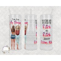 Personalisierter Bestie Edelstahlbecher Lustiges Freundschaftsgeschenk | 20 Unzen Oder 30 Unzen von WhatASaltyMug