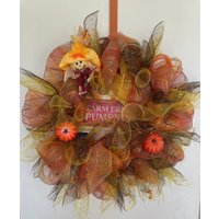 Herbst Thanksgiving Kranz Deko Mesh Tür Dekor Home Ernte von WhatAWreathCompany