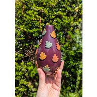 Vase Mit Herbstlaub Upcycled Polymer Clay Dekor von WhatMammyMade
