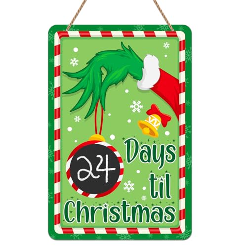 WhatSign Weihnachts-Adventskalender 2023 Grinch Weihnachten Countdown Kalender Tage bis Weihnachten Countdown Grinch Adventskalender für Kinder Teenager Erwachsene Countdown bis Weihnachten Schild WhatSign Weihnachts-Adventskalender 2023 Grinch Weihnachten Countdown Kalender Tage bis Weihnachten Countdown Grinch Adventskalender für Kinder Teenager Erwachsene Countdown bis Weihnachten Schild von WhatSign