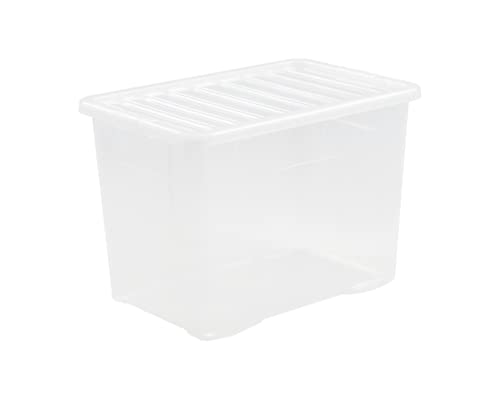 Whatmore 11315 Box mit Deckel, 80 l, transparent von Whatmore