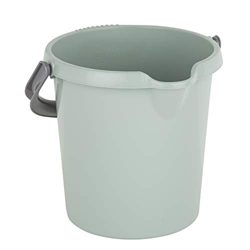 Wham Silver Sage Hochwertiger Kunststoffeimer mit Liter-Skala, 5 l von Whatmore