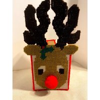 Rentier Tissue Box Abdeckung ~ Kunststoff Canvas Needlepoint von WhatsoldisnewBySonja