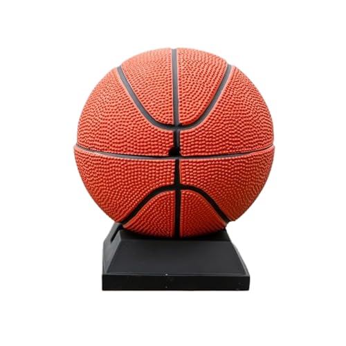 Whbbbj Tragbarer Basketball-Aschenbecher, modischer Basketball-Aschenbecher, Fliegenschutz-Aschenbecher, personalisierter Basketball-Aschenbehälter, winddichter Aschenbecher for den Außenbereich von Whbbbj