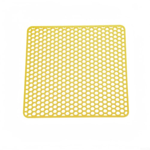 30 cm Silikon-Küchenspüle, schnell trocknend, weich, vielseitig, Silikonmatte, Spülbeckenschutz, Gittergeschirr, Trockenpads für den Heimgebrauch (gelb) von WheatThrive