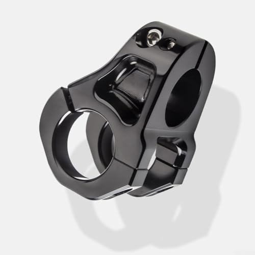 35 mm CNC-Aluminium-Vorbau, robuste kurze Lenkererhöhung, ultraleichte Lenkerklemme für Mountainbike, Rennrad (schwarz) von WheatThrive