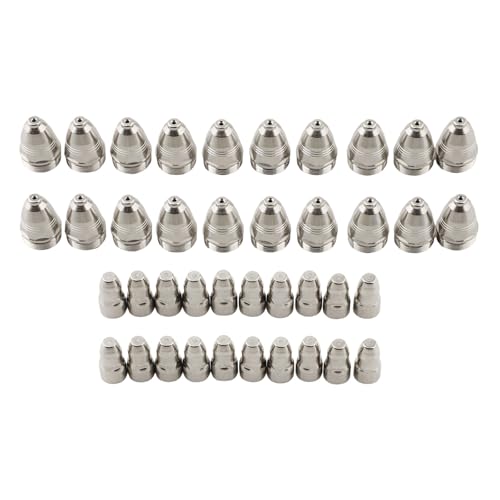 40-teiliges Plasma-Elektroden-Düsenset für P80 Taschenlampe, kompatibel mit mehreren Plasma-Modellen (1,7 mm) von WheatThrive