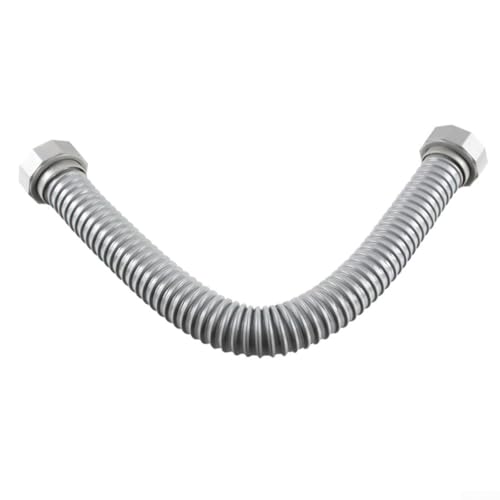 45 cm Abflussrohr für Küchenspüle, flexibles Abflussrohr, doppelseitiges Gewinde, Wasserrohr, Waschbeckenablauf-Anschlussrohr für Zuhause von WheatThrive