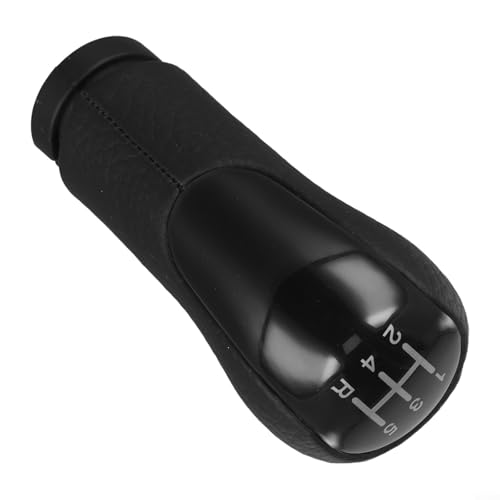 5-Gang-Auto-Schaltknauf, kompatibel mit Ford Fiesta, für Fusion, für Transit Connect Modelle ab 2002, mit ABS und entworfen für reibungslosen Getriebebetrieb (Handball schwarz) von WheatThrive