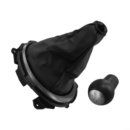 5-Gang-Schaltknauf-Abdeckung, für Honda ForJazz 2009–2015, manueller Schaltknauf, Lederhülle, Schalthebelgriffschutz (Kopf + Abdeckung) von WheatThrive