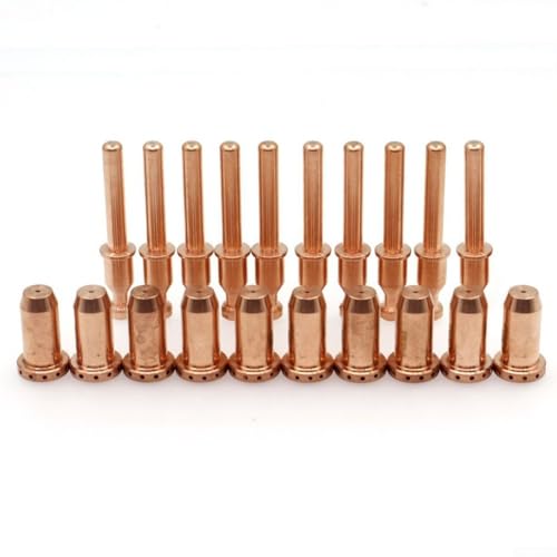 90096 Elektrode und 90094 Düse Plasmabrenner Ersatzteile 20 Stück passend für SL40 Cutter Taschenlampe für Thermal Dynamics Cutmaster 12+ und 42 Series Plasmaschneider von WheatThrive