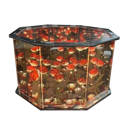 Ästhetische DIY-Tischlampe mit schönen Blumen, ideal für alle Anlässe und Umgebungen (D) von WheatThrive