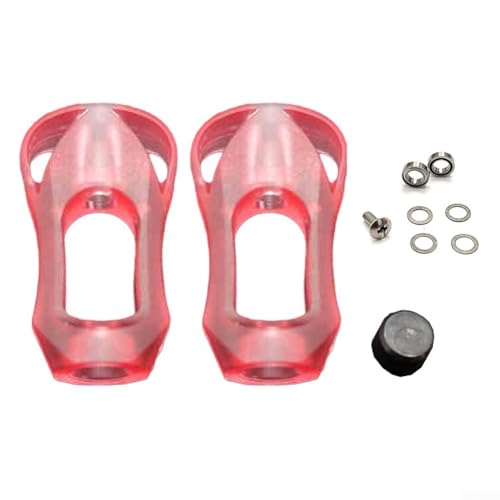 Acryl-Komponenten-Set für DAIWA kompatible Angelrollen Knauf-Set mit wichtigen Gegenständen (rot) von WheatThrive