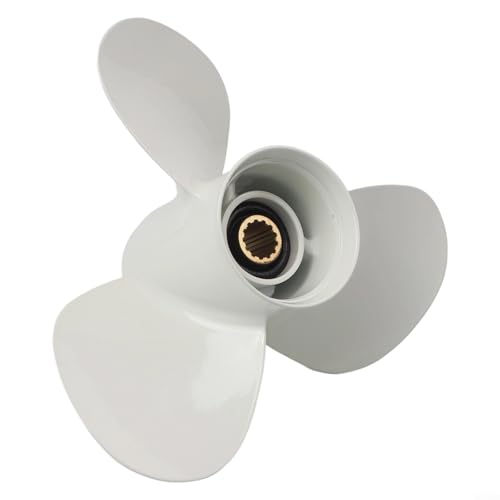 Aluminium-Außenbord-Boot-Propeller, für Yamaha 25-60 Prop 11 1/8 X13 PN 663-45945-02-EL Außenbord-Propeller Bootsstütze von WheatThrive